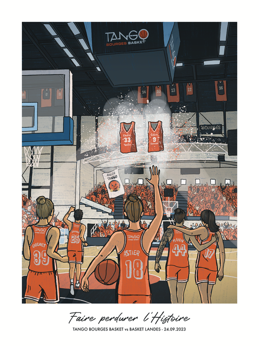 Affiche Collector : Tango Bourges Basket - Basket Landes