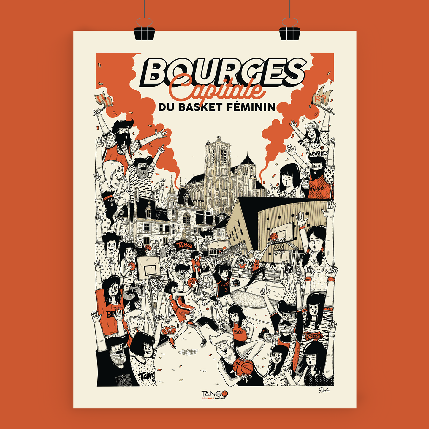 Affiche Collector : Bourges, Capitale du Basket Féminin